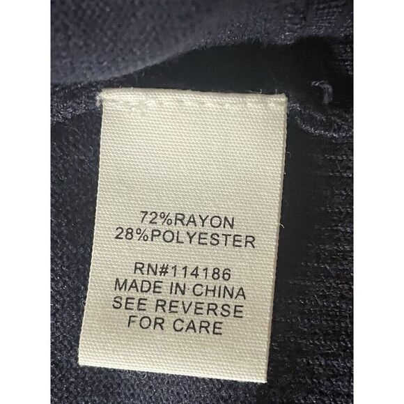 89Th + Madison Women’s S Cardigan Open Front 3/4 Sleeves Blue New With Tag - Picture 5 of 6